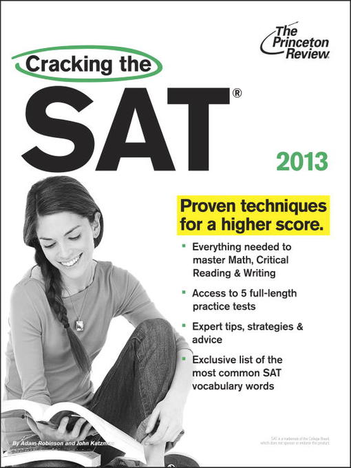 Title details for Cracking the SAT by Princeton Review - Available